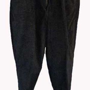 JEANS, SUEDE, WASHABLE, PLUS 20, BLACK, THICKER WARM LINING, FIVE POCKETS, FRONT